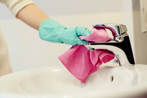 Illustration of accessible carpet cleaning information for Stanmore users