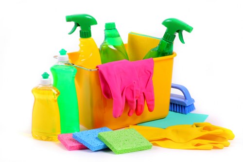 Professional carpet cleaning equipment in a Stanmore business setting